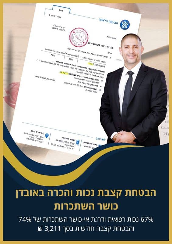 הבטחת קצבת נכות והכרה באובדן כושר השתכרות